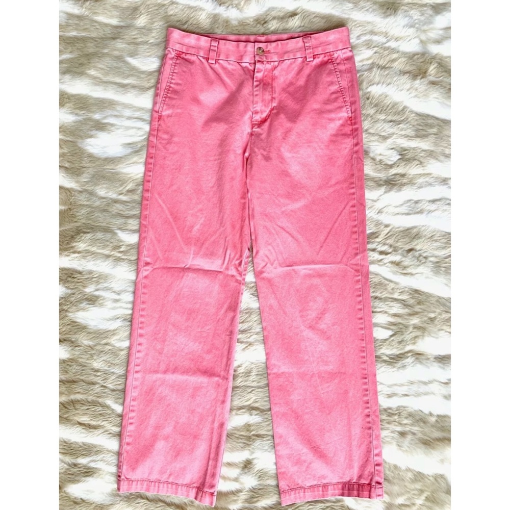 VINEYARD VINES Red Straight Leg Casual Ankle Pants - Picture 2 of 4